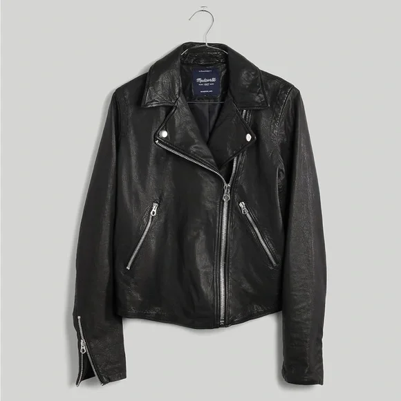 Jackets & Coats | Madewell Washed Leather Jacket Size M